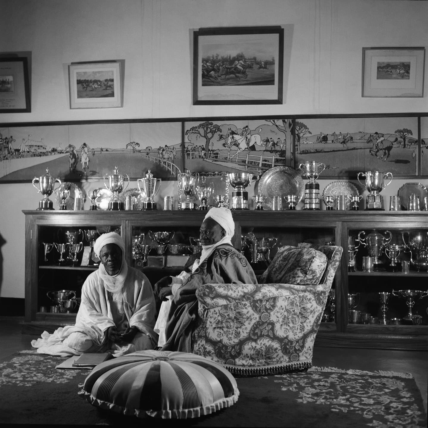 Archival Plate VI • An interior chamber of state displaying ceremonial regalia and carpets.